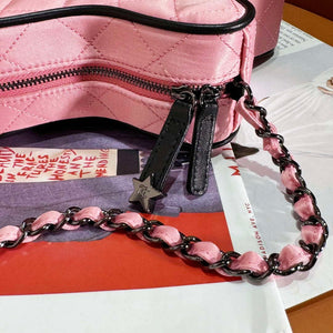 Chanel AS4579 Star Handbag Satin & Black-tone metal Pink - Default Title - View 6