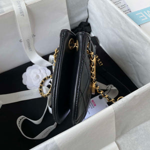 Chanel AS4609 Small Messenger bag Lambskin Black - Default Title - View 5