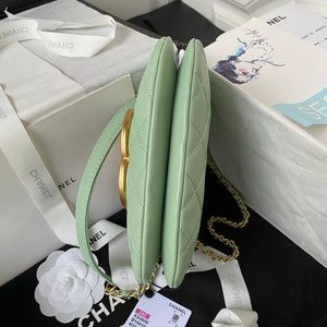 Chanel AS4609 Small Messenger bag Lambskin Green - Default Title - View 5