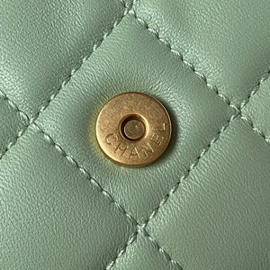 Chanel AS4609 Small Messenger bag Lambskin Green - Default Title - View 6