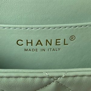 Chanel AS4609 Small Messenger bag Lambskin Green - Default Title - View 8