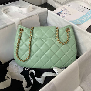 Chanel AS4610 Messenger bag Lambskin Green - Default Title - View 2