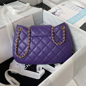 Chanel AS4610 Messenger bag Lambskin Purple - Default Title - View 2