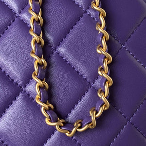 Chanel AS4610 Messenger bag Lambskin Purple - Default Title - View 4