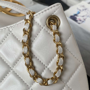 Chanel AS4610 Messenger bag Lambskin White - Default Title - View 4