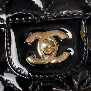 Chanel AS4647 Mini Flap Bag & STAR COIN PURSE Metallic Calfskin & Gold-Tone Metal Black - Default Title - View 3
