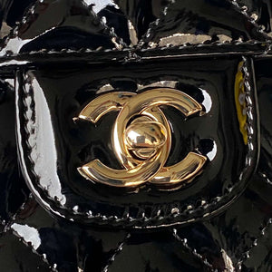 Chanel AS4648 Flap Bag & STAR COIN PURSE Mirror Calfskin Metallic Calfskin & Gold-Tone Metal Black - Default Title - View 3