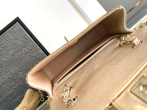 Chanel AS4649 BACKPACK & Star Coin Purse Metallic Calfskin & Gold-Tone Metal Light Gold - Default Title - View 9