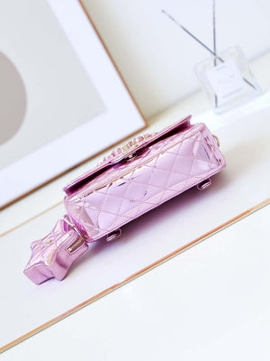 Chanel AS4649 BACKPACK & Star Coin Purse Metallic Calfskin & Gold-Tone Metal Purple - Default Title - View 5