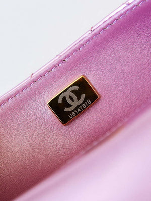 Chanel AS4649 BACKPACK & Star Coin Purse Metallic Calfskin & Gold-Tone Metal Purple - Default Title - View 8