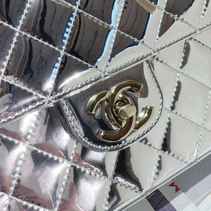 Chanel AS4649 BACKPACK & Star Coin Purse Metallic Calfskin & Gold-Tone Metal Silver - Default Title - View 7