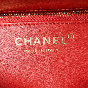 Chanel AS4654 Trendy CC Flap Bag With Top Handle Lambskin & Gold-Tone Metal Red - Default Title - View 8