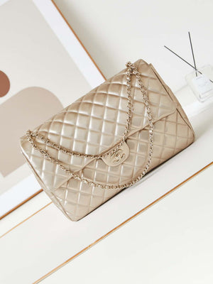 Chanel AS4661 Flap Bag CF Airport Calfskin & Gold-Tone Metal - Default Title - View 1