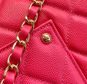 Chanel AS4661 Flap Bag CF Airport Calfskin & Gold-Tone Metal Rose Red - Default Title - View 6