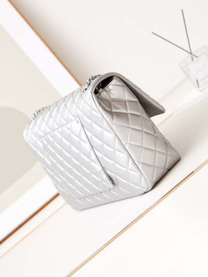 Chanel AS4661 Flap Bag CF Airport Calfskin & Silver-Tone Metal - Default Title - View 5