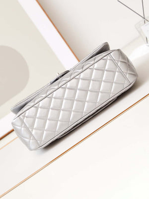 Chanel AS4661 Flap Bag CF Airport Calfskin & Silver-Tone Metal - Default Title - View 6