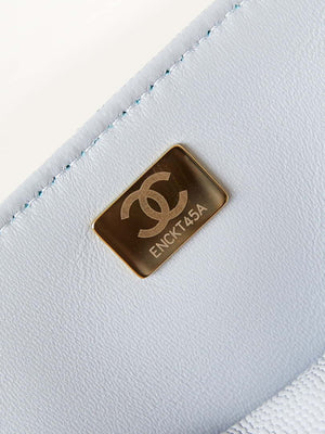 Chanel AS4711 Kelly Bag Calfskin gold tone metal Light Blue - Default Title - View 9