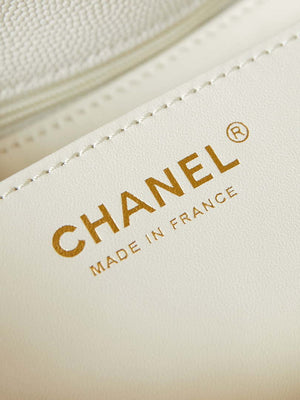 Chanel AS4711 Kelly Bag Calfskin gold tone metal White - Default Title - View 8