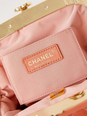 Chanel AS4717 Clutch Lambskin Orange - Default Title - View 8