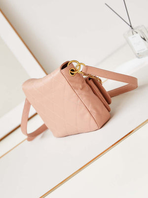 Chanel AS4743 Hobo Handbag Shiny Calfskin & Gold-Tone Metal Pink - Default Title - View 5