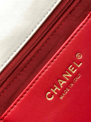 Chanel AS4773 Flap bag Lace Patchwork & Gold-Tone Metal White & Multicolor - Default Title - View 8