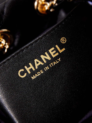 Chanel AS4810 Backpack Shiny Lambskin & Gold-Tone Metal Black - Default Title - View 8