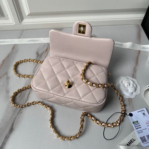 Chanel AS4847 Mini Flap bag With top handle Pink - Default Title - View 6