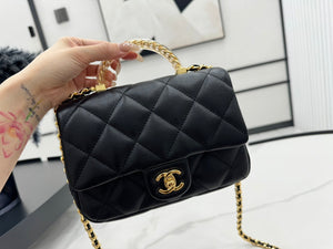 Chanel AS4848 Mini Flap bag With top handle Black - Default Title - View 3