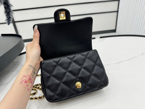 Chanel AS4848 Mini Flap bag With top handle Black - Default Title - View 7
