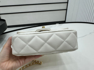 Chanel AS4848 Mini Flap bag With top handle White - Default Title - View 6