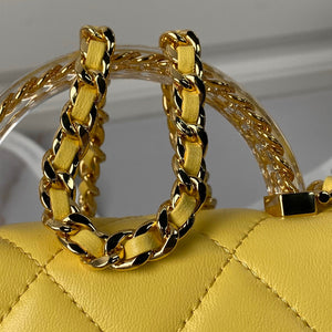 Chanel AS4848 Mini Flap bag With top handle Yellow - Default Title - View 6