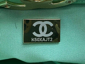 Chanel AS4853 Shopping Bag Shiny Lambskin & Gold-Tone Metal Green - Default Title - View 10