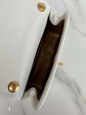 Chanel AS4861 Small Flap Bag Pearly Lambskin Imitation Pearls & Gold-Tone Metal White - Default Title - View 8