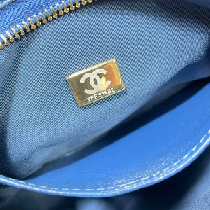 Chanel AS4922 Small Hobo Shiny Lambskin & Gold-Tone Metal Navy Blue - Default Title - View 9