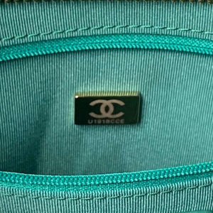 Chanel AS4923 Large Hobo Shiny Lambskin & Gold-Tone Metal Dark Green - Default Title - View 9