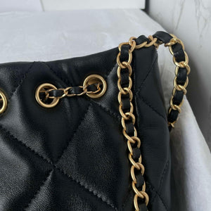 Chanel AS5094 Shopping bag Bucket Drawstring 24c Bag Black - Default Title - View 9