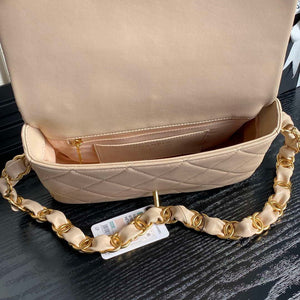 Chanel AS5176 Flap Bag 24K Lambskin Apricot - Default Title - View 8