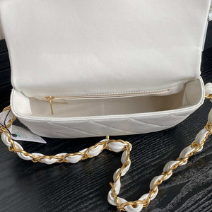 Chanel AS5176 Flap Bag 24K Lambskin White - Default Title - View 7