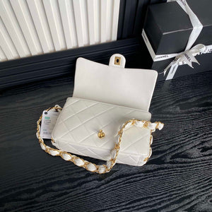 Chanel AS5176 Flap Bag 24K Lambskin White - Default Title - View 9