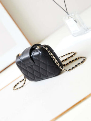 Chanel AS5178 Evening Chain Bag Lambskin Gold-Tone Metal Black - Default Title - View 4