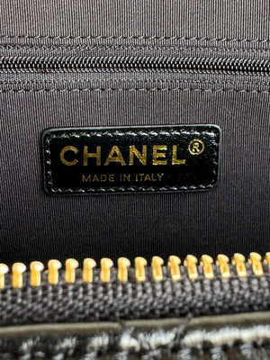 Chanel AS5222 Vanity Case Shiny Crumpled Lambskin & Gold-Tone Metal Black - Default Title - View 8