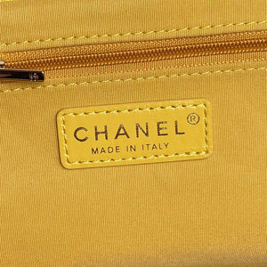 Chanel AS5222 Vanity Case Shiny Crumpled Lambskin & Gold-Tone Metal Yellow - Default Title - View 9