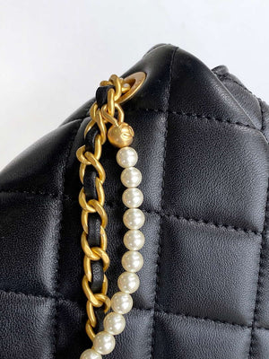 Chanel AS5253 Mini Flap Handbag Lambskin Black - Default Title - View 6