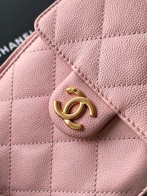 Chanel AS5293 Small Hobo Calfskin & Gold-Tone Metal Pink - Default Title - View 5