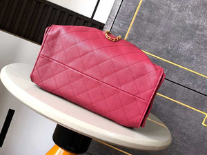 Chanel AS5293 Small Hobo Calfskin & Gold-Tone Metal Red - Default Title - View 4