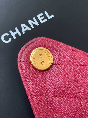 Chanel AS5293 Small Hobo Calfskin & Gold-Tone Metal Red - Default Title - View 7