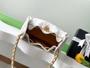 Chanel AS5293 Small Hobo Calfskin & Gold-Tone Metal White - Default Title - View 8