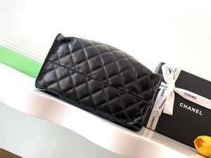 Chanel AS5293 Small Hobo Shiny Lambskin & Gold-Tone Metal Black - Default Title - View 4