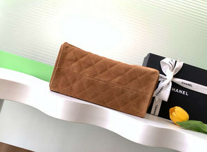 Chanel AS5293 Small Hobo Suede & Gold-Tone Metal Earthy Yellow - Default Title - View 4