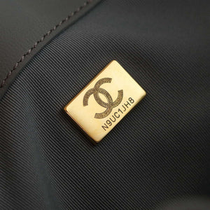 Chanel AS5293 Small Hobo Suede & Gold-Tone Metal Elephant Gray - Default Title - View 9
